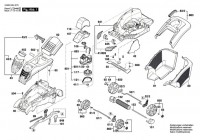 Bosch 3 600 HA4 273 Rotak 40-17 Ergoflex Lawnmower Spare Parts